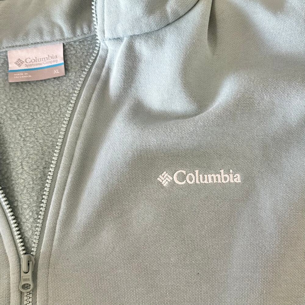 COLUMBIA Women's Aldermore Half Zip Fleece Pullover Crushed Blue XL - Picture 7 of 9